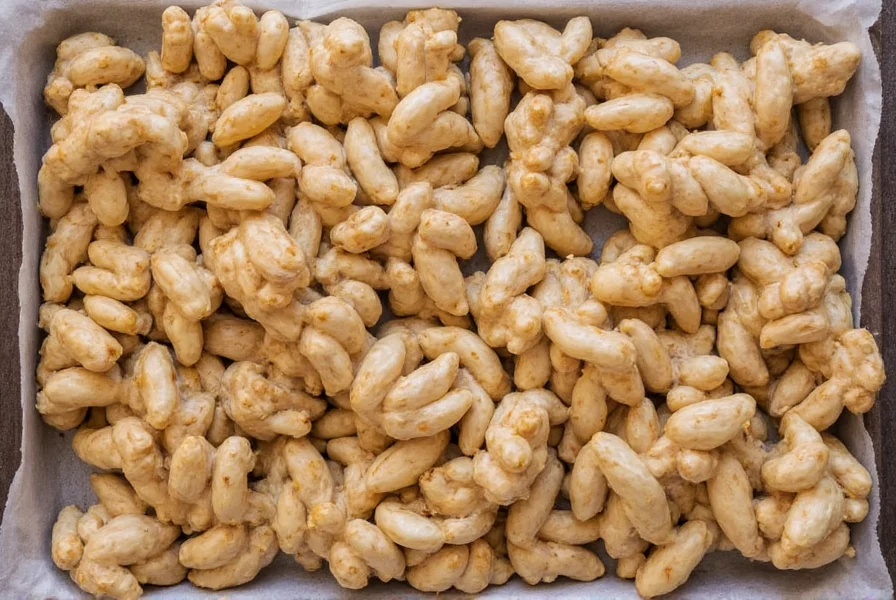 Close-up of perfectly twisted ginger fibers showing the unique texture achieved through proper technique
