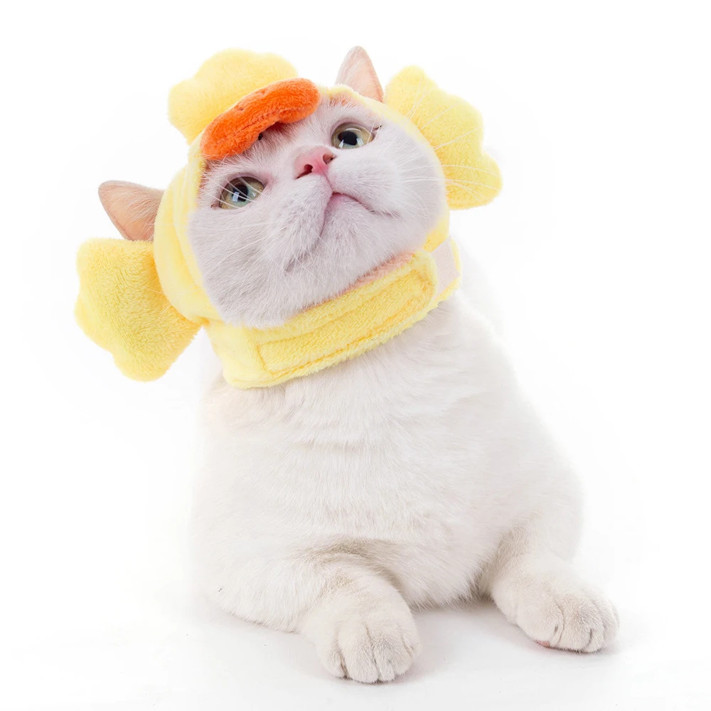 

Wholesale christmas cartoon headdress plush dog headgear winter remover party birthday cat hat pet halloween costume for cosplay, Customized color