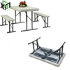 Outdoor use plastic One table two stools folding table bar table chairs