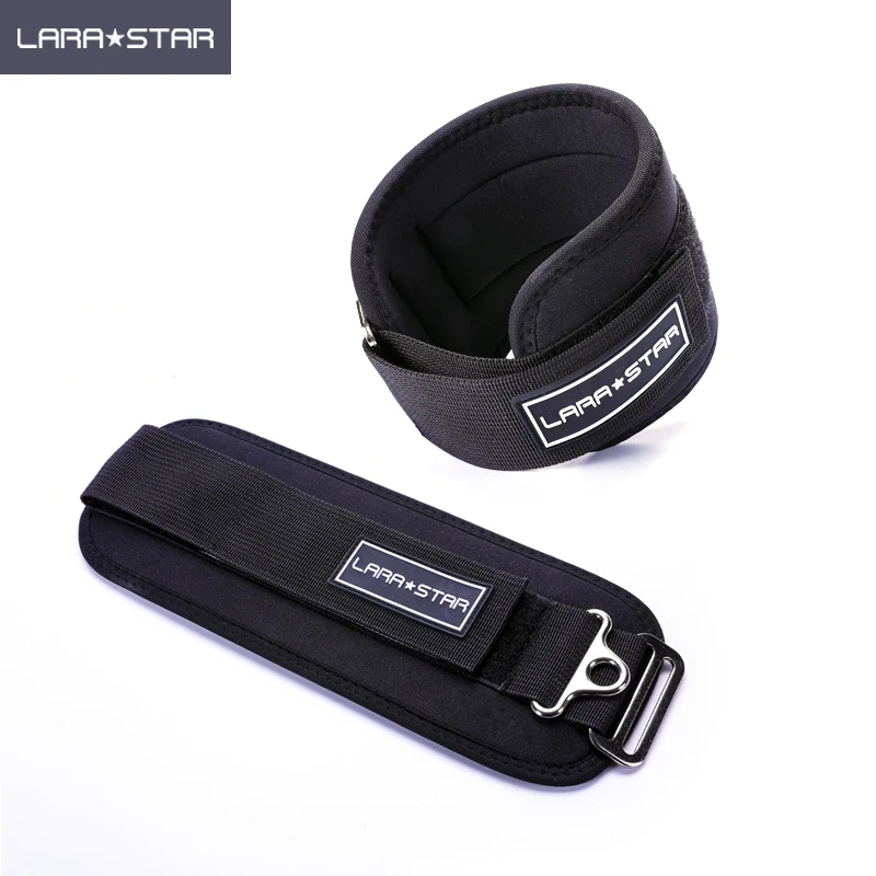 

LARASTAR Fitness Premium Padded Ankle Straps Cable Machines for Kickbacks Glue Workouts Leg Extensions Curls and Hip