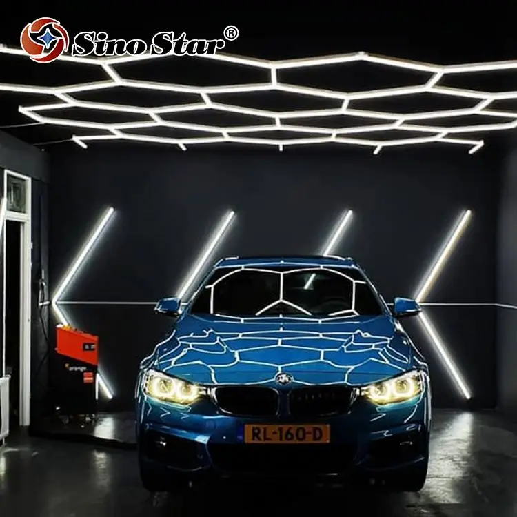 

Car detailing shop car inspection light Hot sale in Italy car care detailing new hive and Hexagon led lamp
