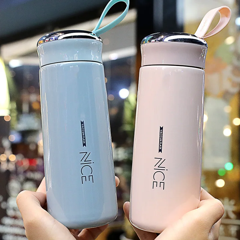 

Fba Top Sale NICE Glass Liner Simple Advertising Gift Thermos Bottle Kids Bottle Creative Water Bottle with Lid