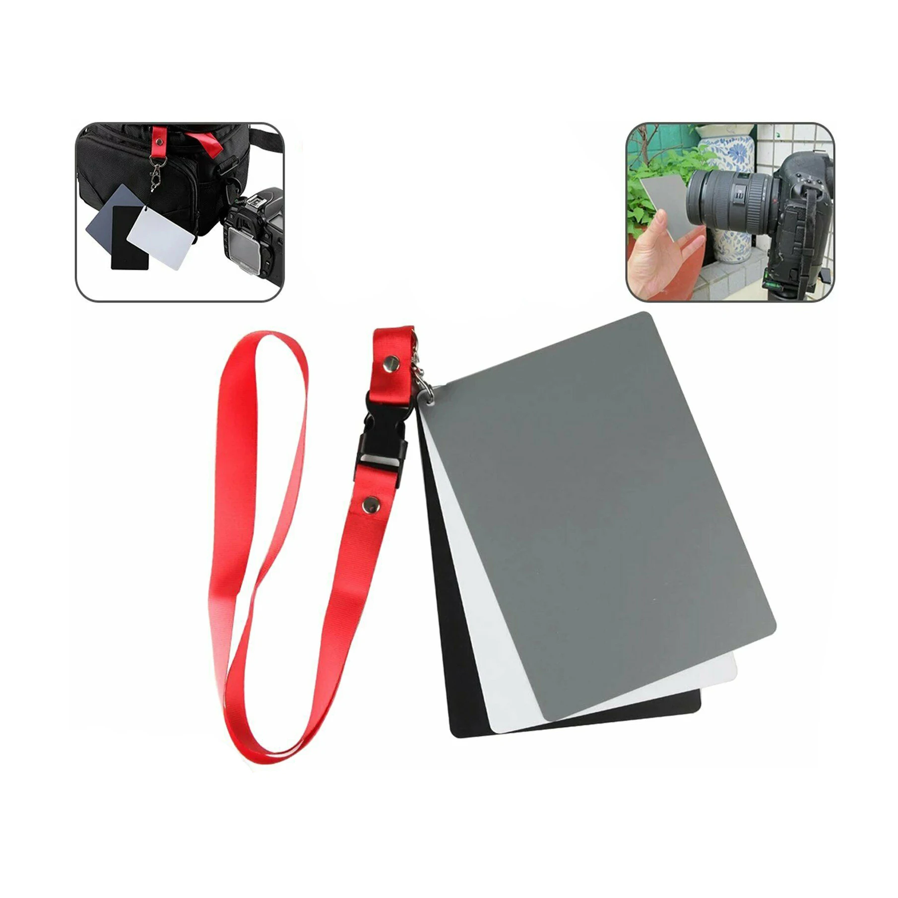 

White Balance Card 18% Grey/White/Black Exposure Digital Manual photography