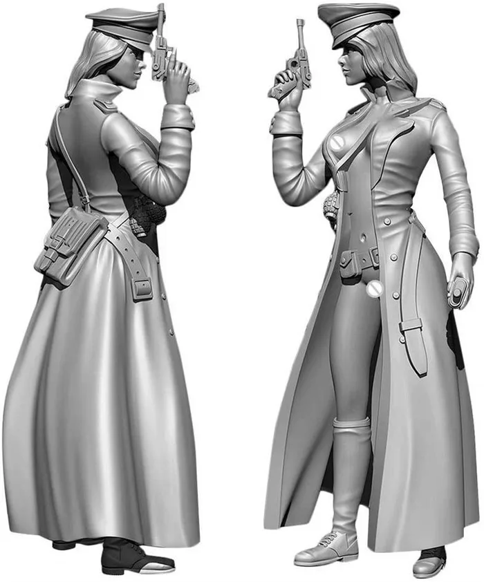 Unpainted 1/24 Resin Figure Model 75MM Mary Had A Sudden Garage Kit NEW Statue 