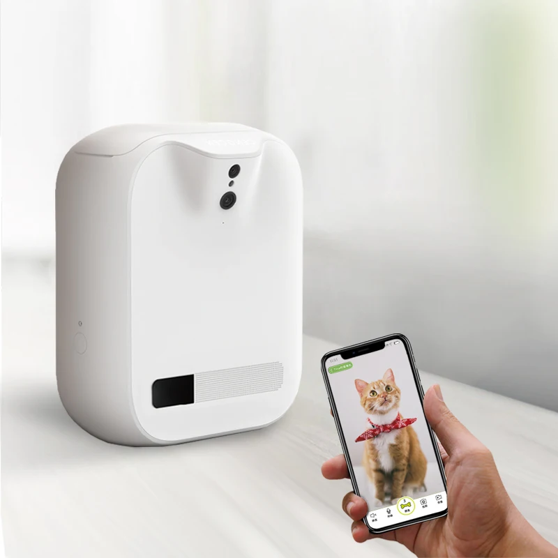 

Smart Pet Indoor Furbo Wifi Connect APP Remote Operate Auto Dog Cat Feeder Camera