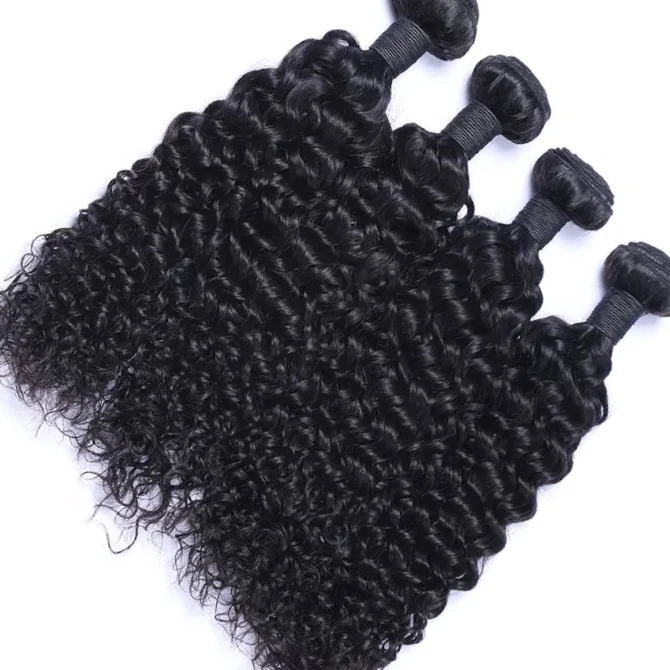 

Best Hair Wholesale natural color Kinky Curly Wave human hair bundles peruvian human cuticle aligned hair Bundle extensions