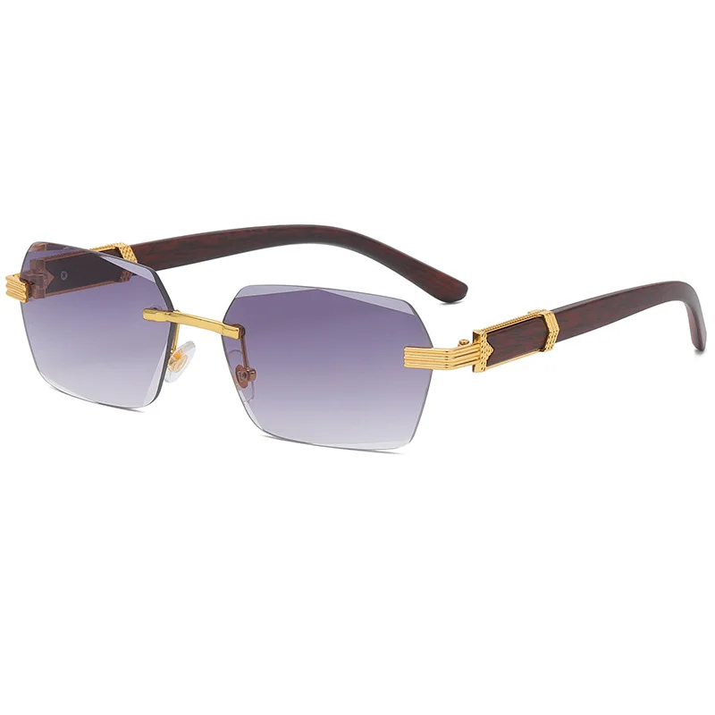 

NWOGLSS 3256 Rimless Fashion Outdoor Summer Metal Custom Sunglasses 2022
