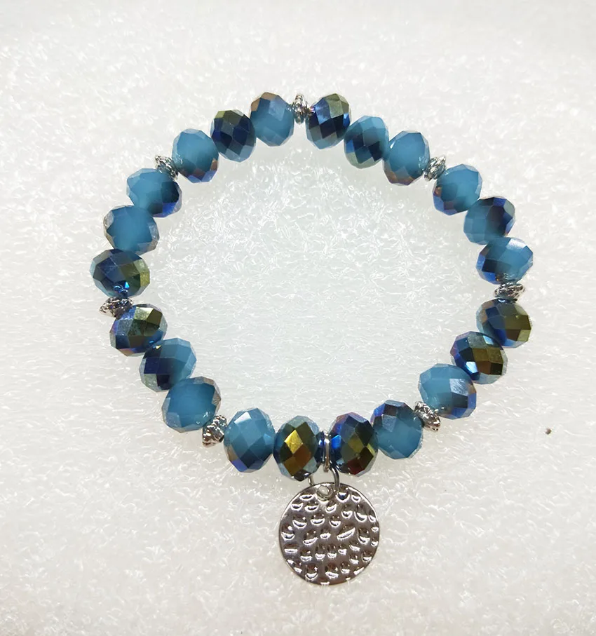 

Newest Bracelets Styles Jewelry Type Turq Glass beaded Charm Bracelets