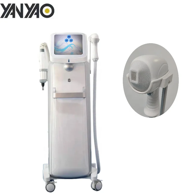 

NEW 2in1 yag diode lazer ice Approved German bar 808 diode 755 1064 808nm laser hair removal 3 wavelength hair removal machine