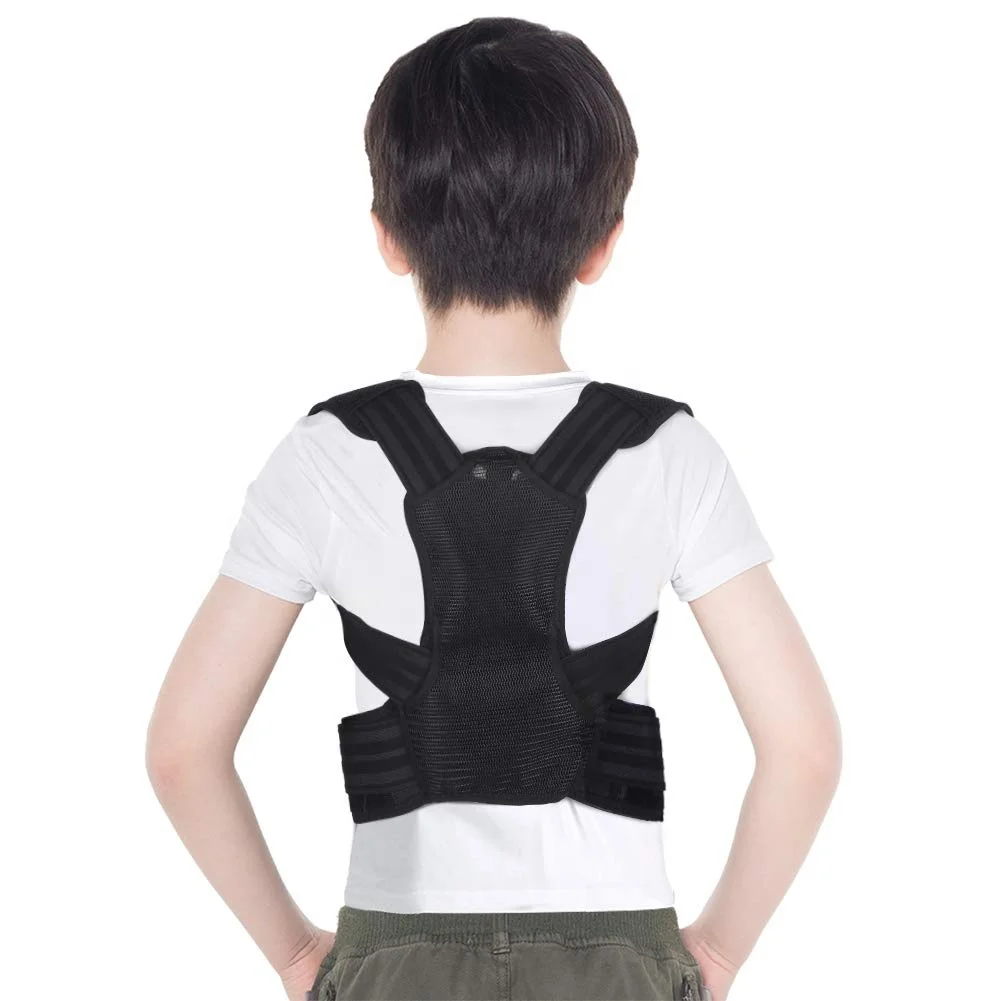 

Brace Support Belt Adjustable Back Posture Corrector Clavicle Spine Back Shoulder Lumbar Posture Correction, Black,blue,pink
