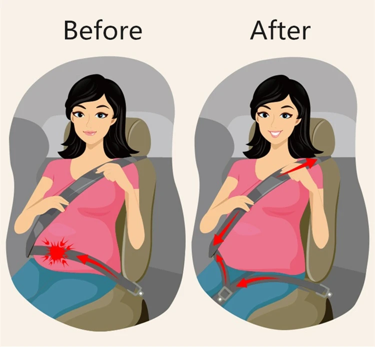 
Wholesale custom pregnancy seatbelt bump tummy maternity car extender seat belt for pregnant women 
