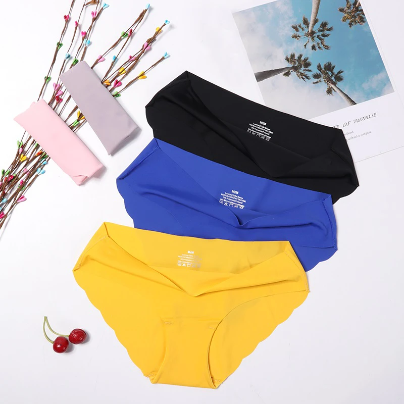 

Drop Shipping A406 Multi-color Women's Panties Seamless Sexy Panties Underwear, Black white beige etc