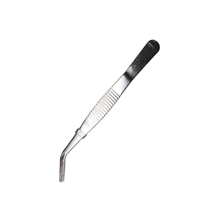 
hot sale Laboratory Stainless Steel Elbow tweezers 