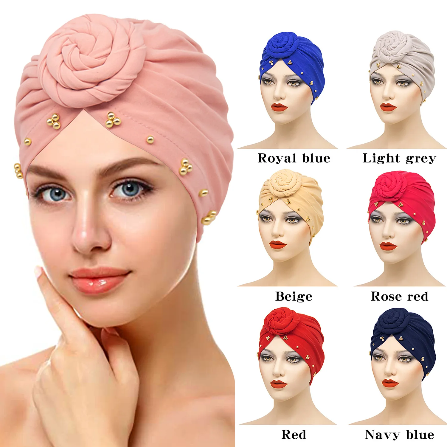 

Large nightcap elastic shower cap hairdressing chemotherapy cap
