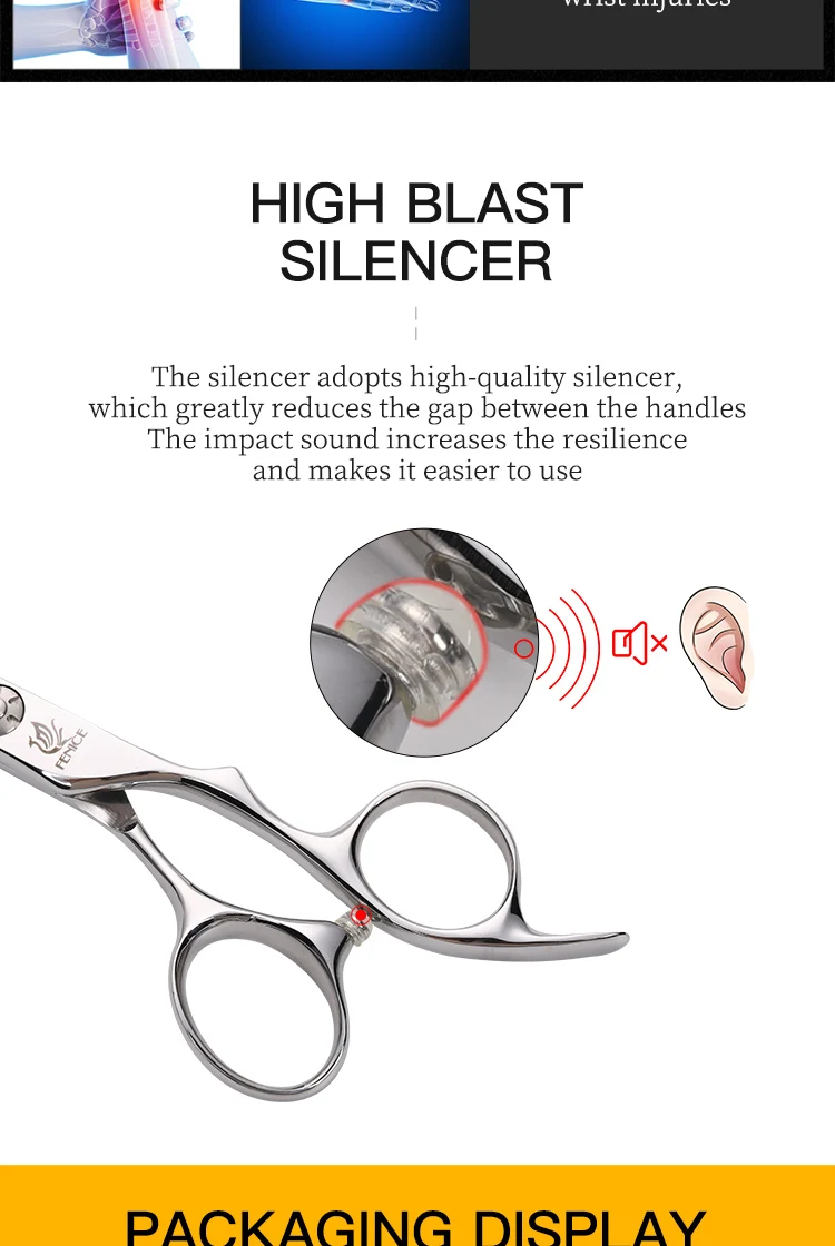 Japanese Stainless Steel Hairdressing Scissors Sets for Professional Cutting and Thinning