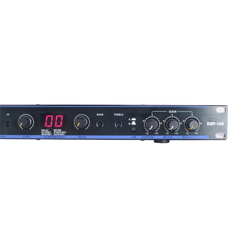 Professional Dj Crossover Audio Equalizer Sound Reverb Effect Processor