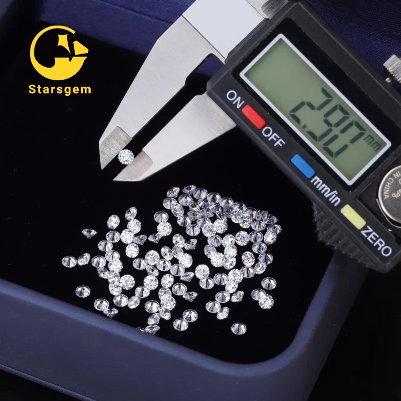 Guangxi wuzhou starsgem co man made diamond 2.9 3.0 mm man made diamond for collect jewelry .