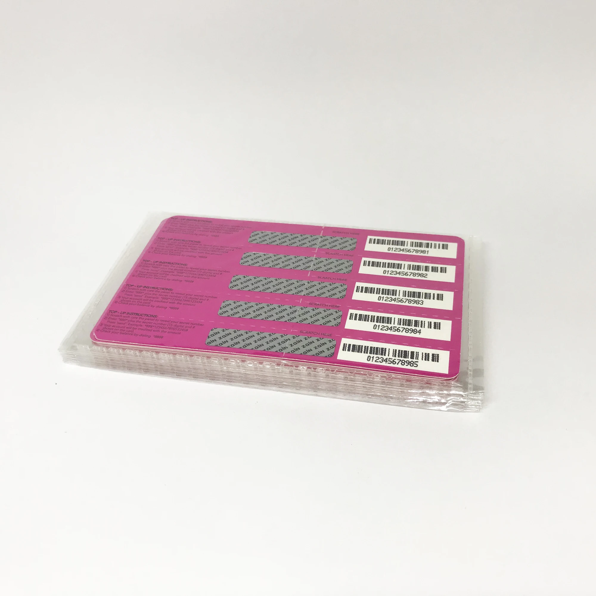 
Paper lottery scratch ticket card 