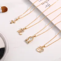 

Artilady Chain Gold Necklaces For Women Pendant Statement Necklace 12 Zodiac Necklace Sign For Valentine Jewelry