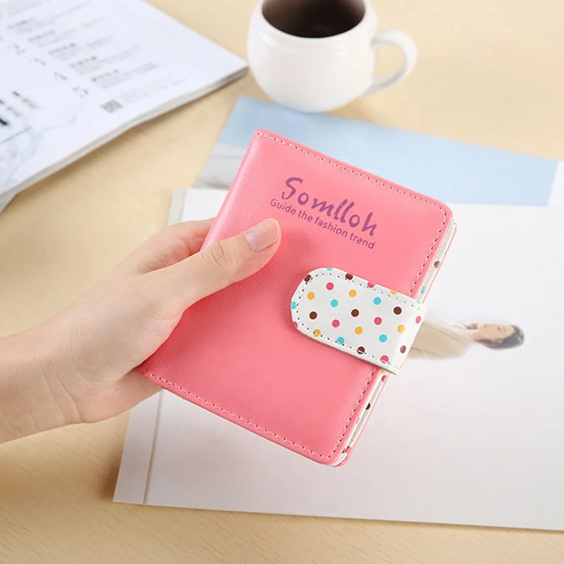 

New Arrival Short Zipper Buckle Wallet Cute Coin Purse Large Capacity Leather Wallet For Women, 6 colors