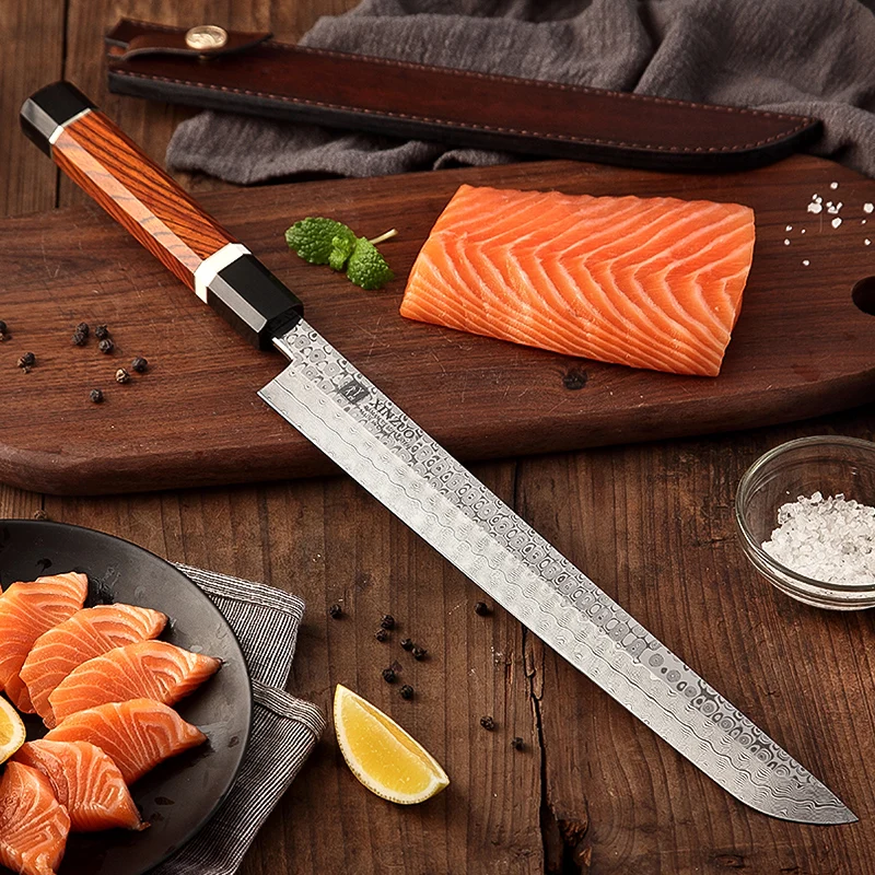 

270mm high carbon Full damascus japanese sakimura sushi kitchen knife