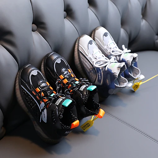 

Supermax spring autumn kids sock shoes 2021 fashion mesh casual children sneakers for boy girl toddler breathable sport