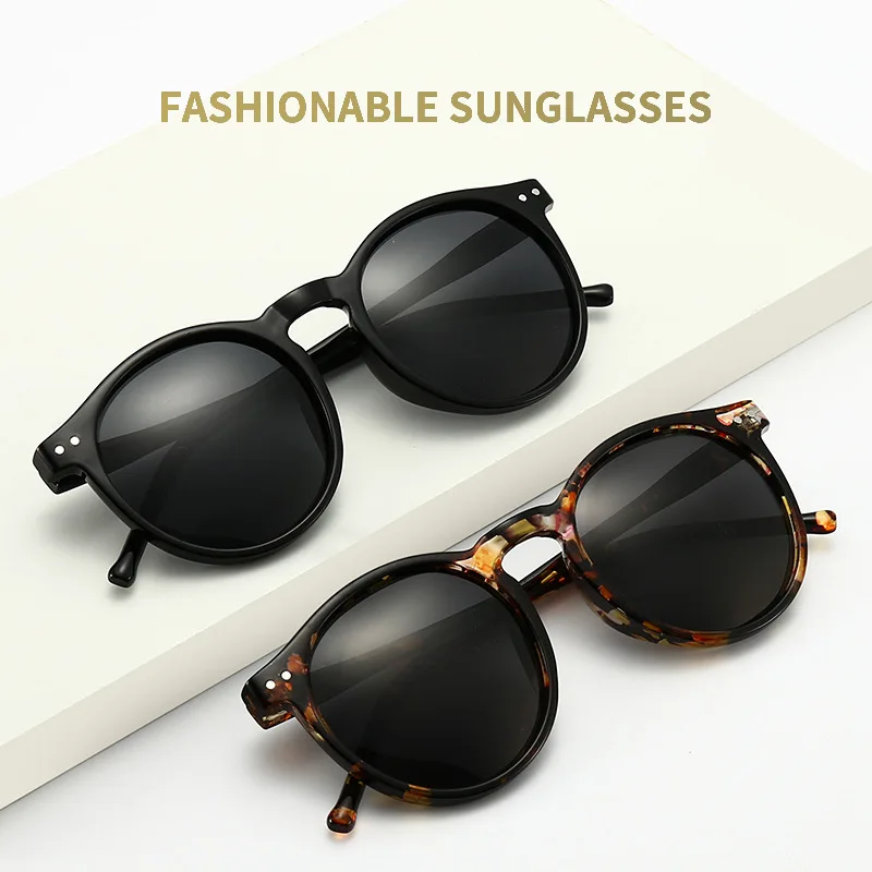 

2021 new Fashion polarized retro classic Round ladies sun glass men designer custom trendy driving night vision sunglasses, C1-c10