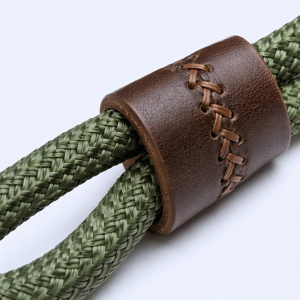 Braided Rope & Leather Loop Macro
