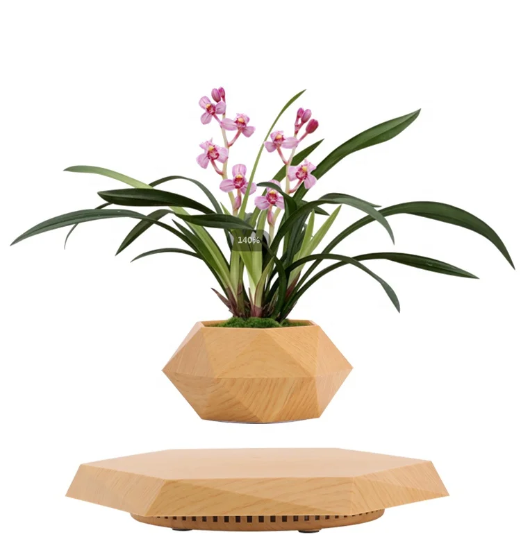 

Plant Rack Ceramic Stand Smart Bonsai Indoor Creative Garden Supplies Magnetic Levitating Floating Bonsai Pot