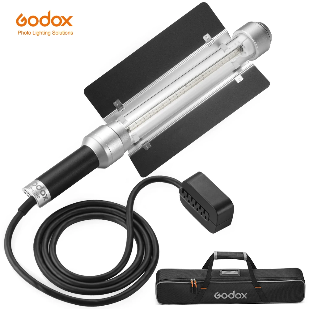 

Godox AD-S200 Stick Flash Head 200Ws 5800K+200K 360 degrees Spread of light for AD200 and AD200 Pro Speedlite Flash