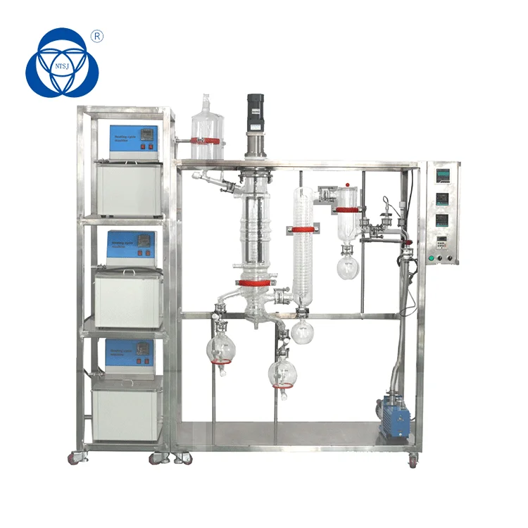 Glass Distillation Column Short Path Essential Oil Extraction Equipment ...