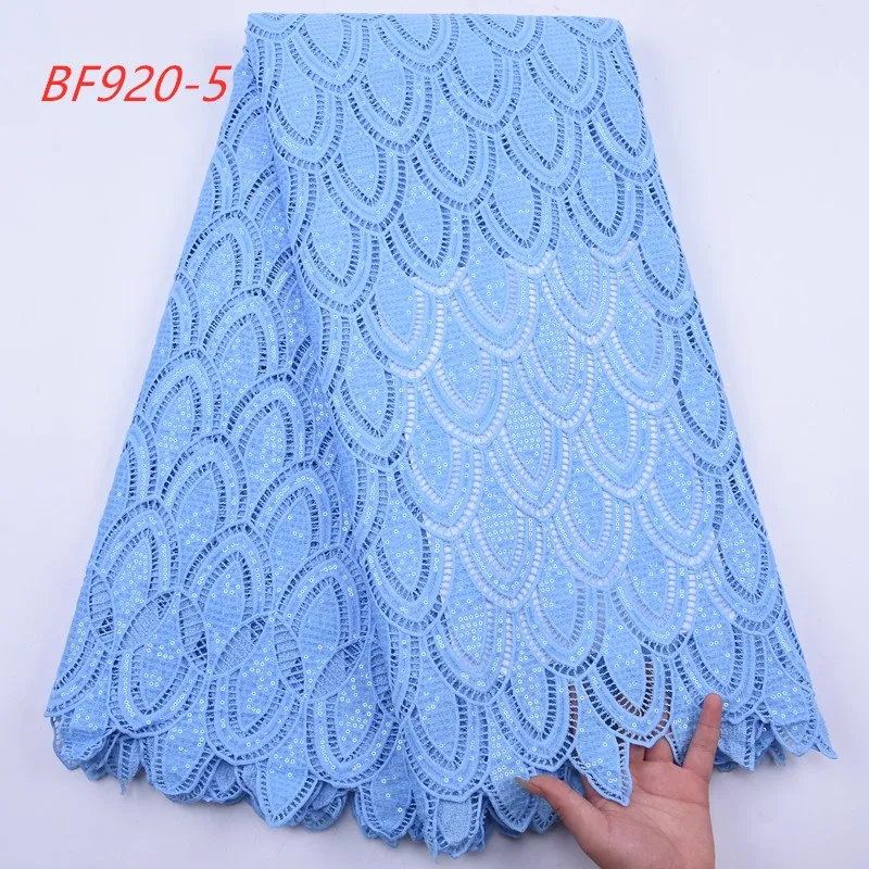 

2058 Bule Color Cord Guipure Lace Fabric Voile African Lace Fabric For Dress