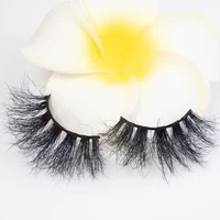 

100% Real mink fur 3D mink eyelashes 5D 25mm eyelash packaging box DL007