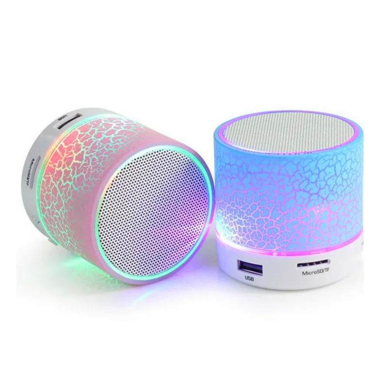 

Free Shipping 1 Sample OK Outdoor Portable Colorful LED Speakers a9 Wholesale Waterproof Wireless Stereo a9 Speaker