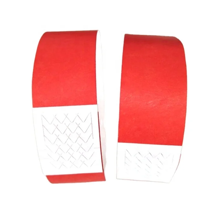 

Professional Manufacturer Cheap Blank Paper Bands Advertising Null Event Party Item Waterproof Promotion Paper Tyvek Wristbands