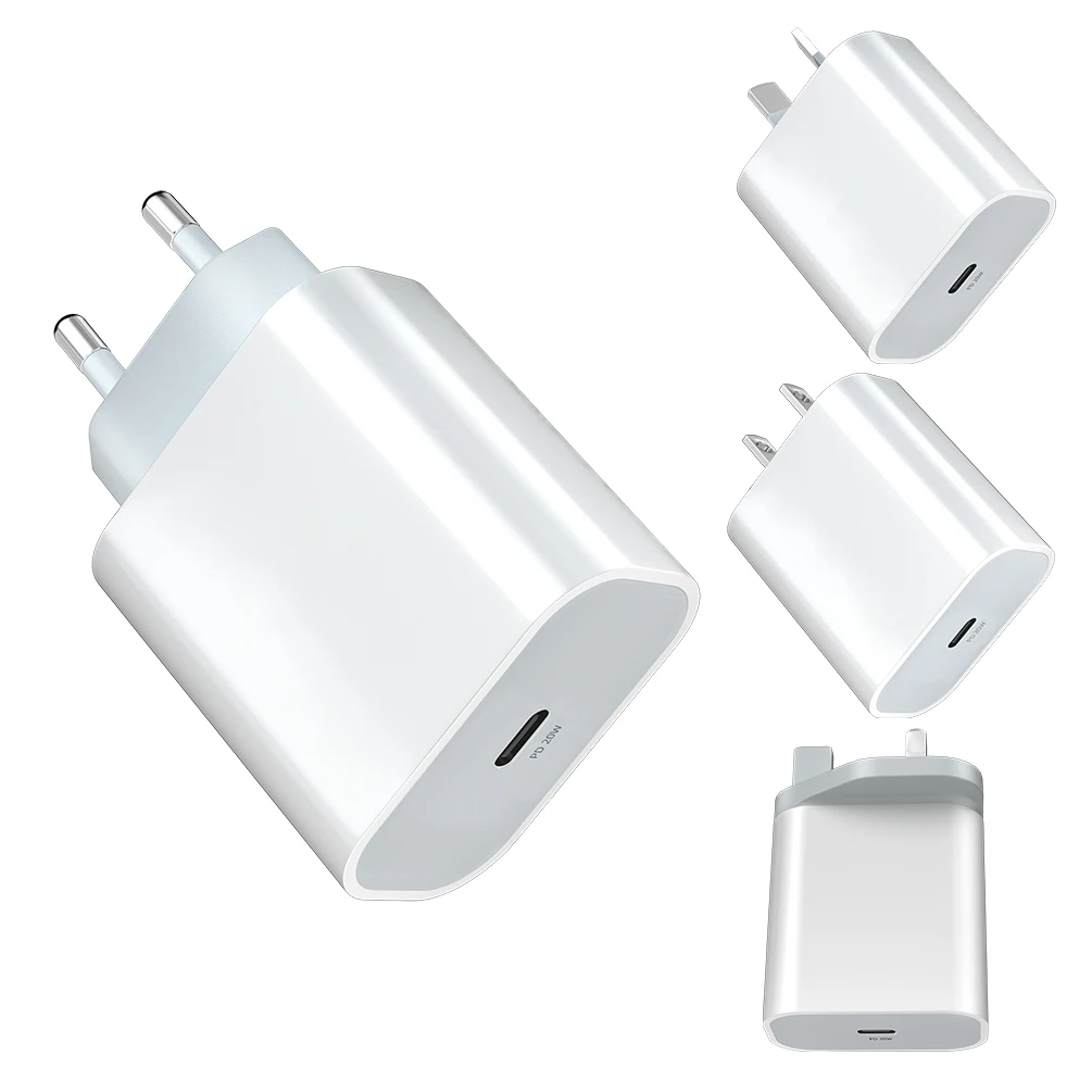 

US/EU Charger For I phone 11 12 Magsafing Travel Usb-C Pd 20W Chargers And Cable Mobile Phone Fast Wall Charger