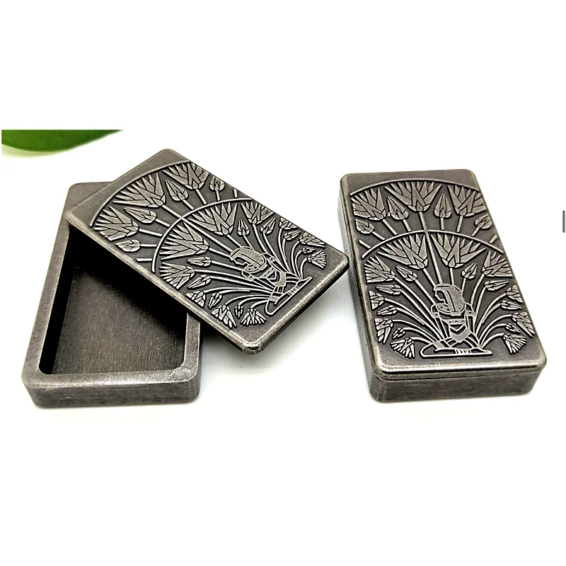 Zinc Alloy Sliding Cosmetic Enamel Empty Metal Box Solid Perfume