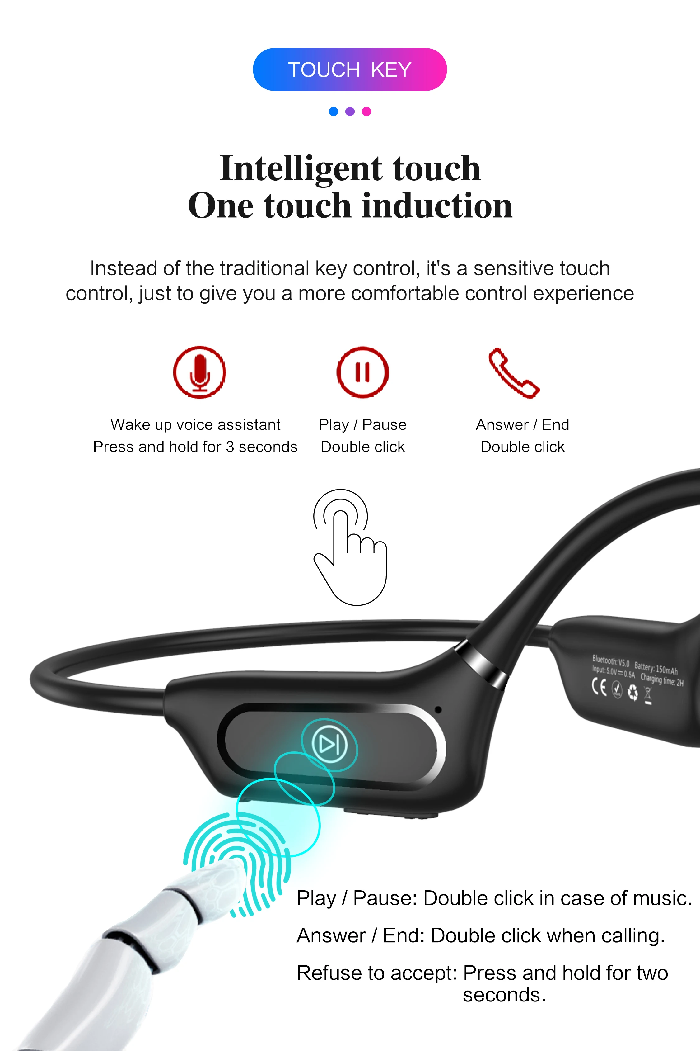 H11 dropshipping electronic true headphones bone conduction earphones - ANKUX.COM