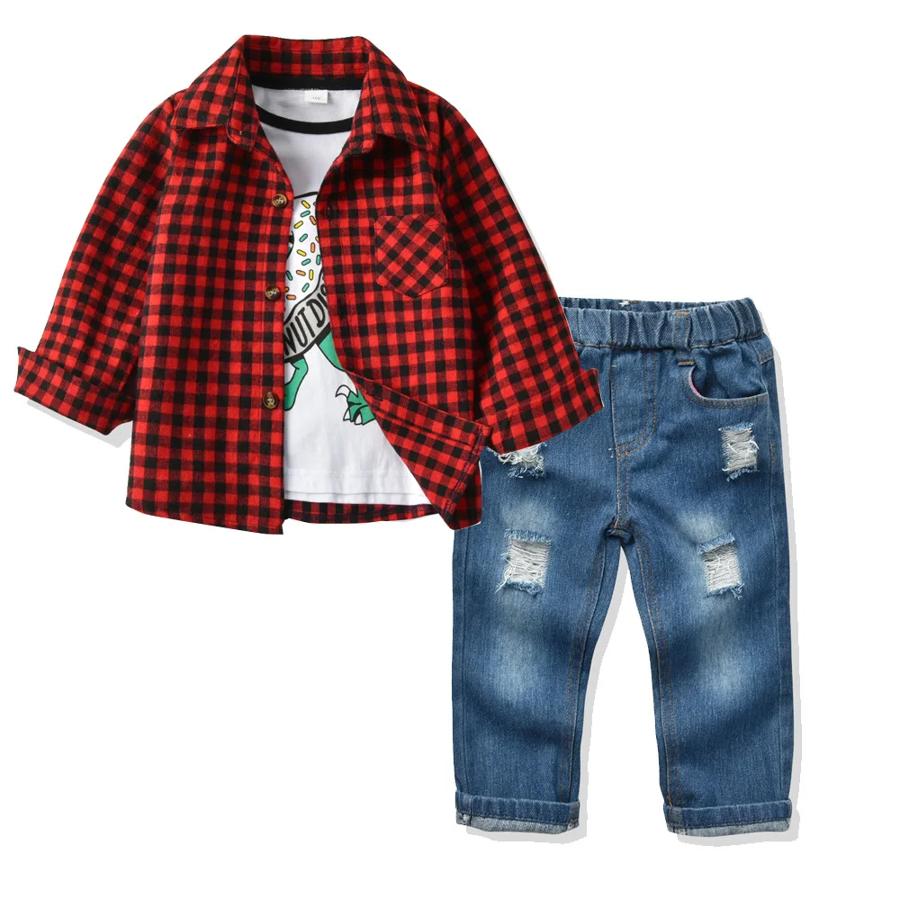 S31272w Kids Wholesale High End Clothing Boys Formal Shirt+tshirt
