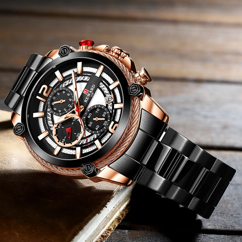 

Reward Wholesale Custom alibaba new men watches quartz Top brand casual luxury fashion watch relojes de marca