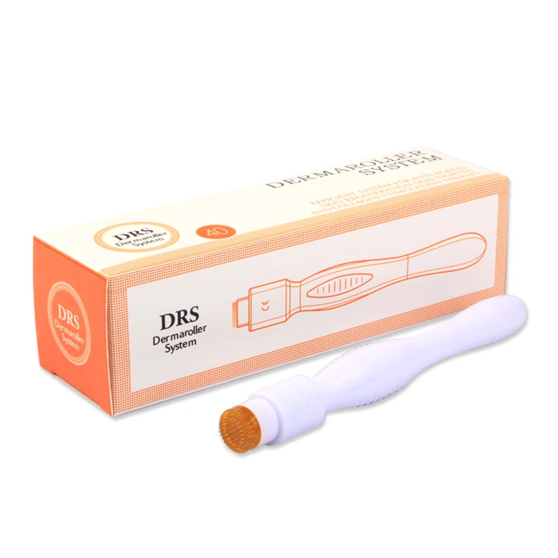 

Wholesale 40 pins titanium microneedle derma stamp for anti-acne, White