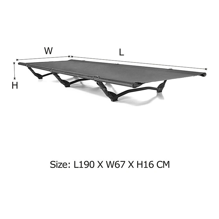Homful Lightweight Portable Camping Bed Compact Folding Cot For Adults