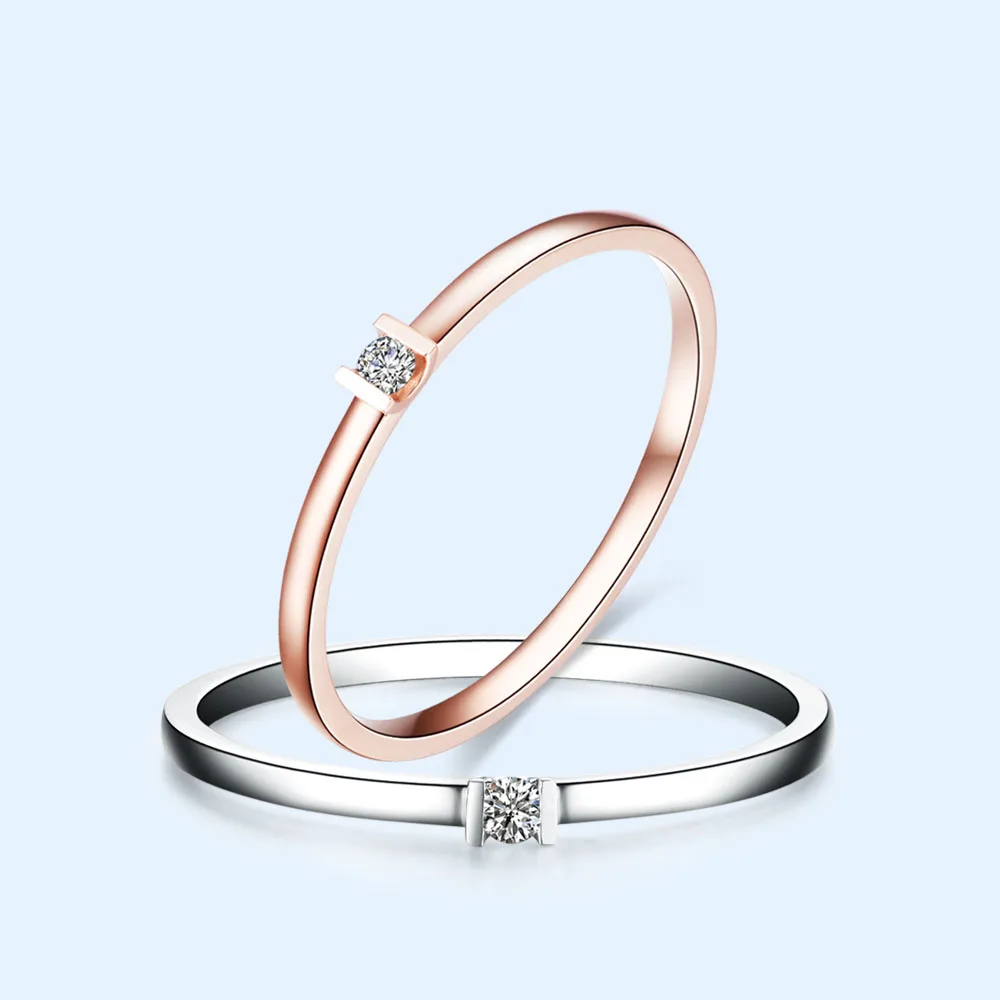 

18K diamond ring Rose Gold,White Gold Big diamond ring 18 k gold jewelry natural, Three colours are customizable