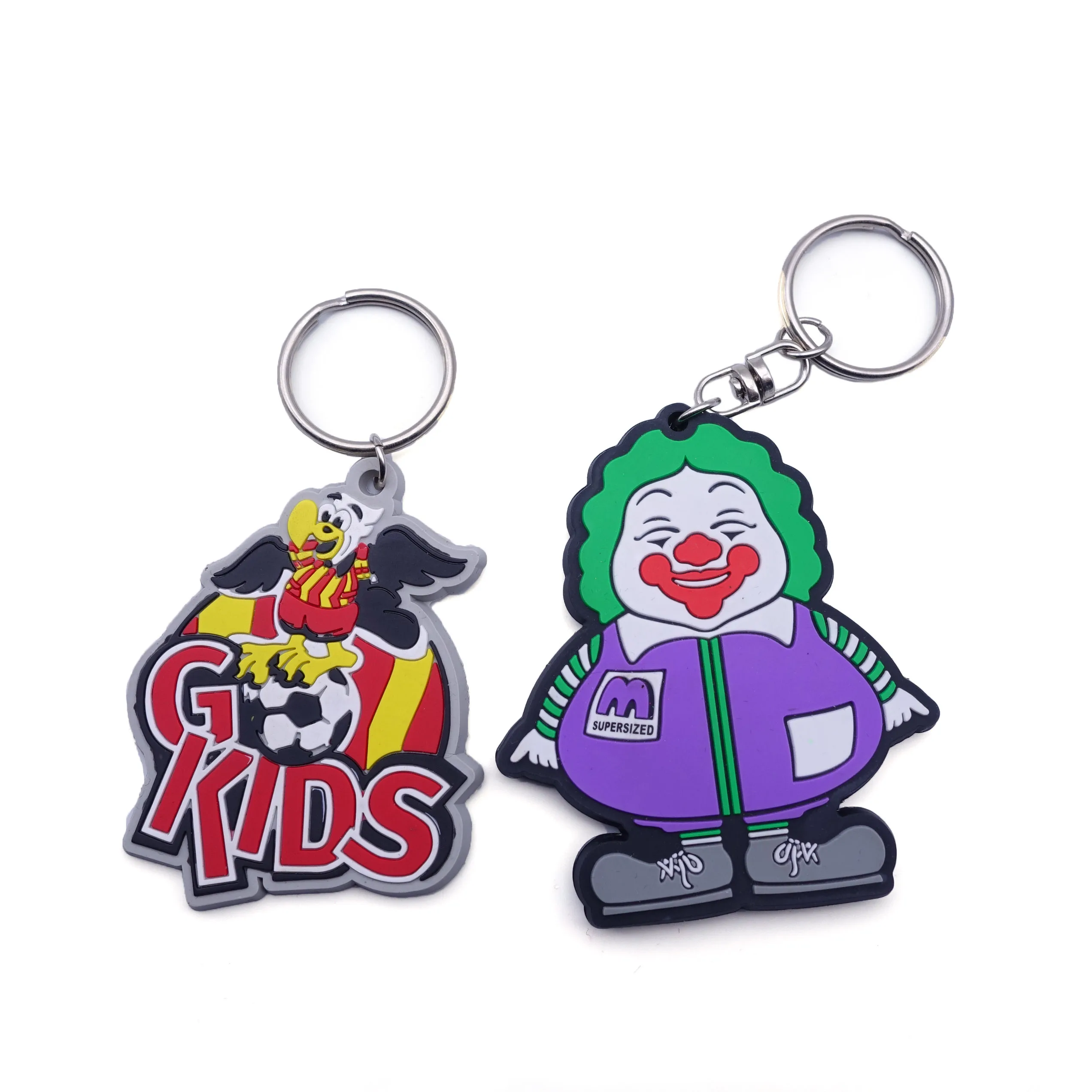 Custom 2d Soft Pvc Keychain Key Chain Logo Soft Rubber Keychains