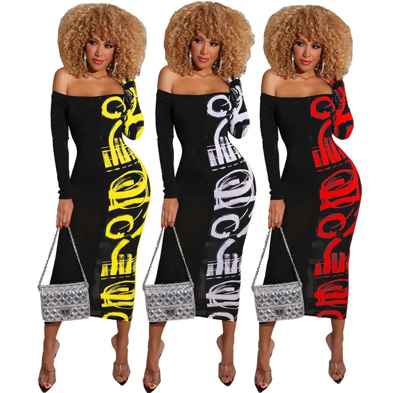 

Women Casual Contrast Color Dress Plus Size Women Clothing