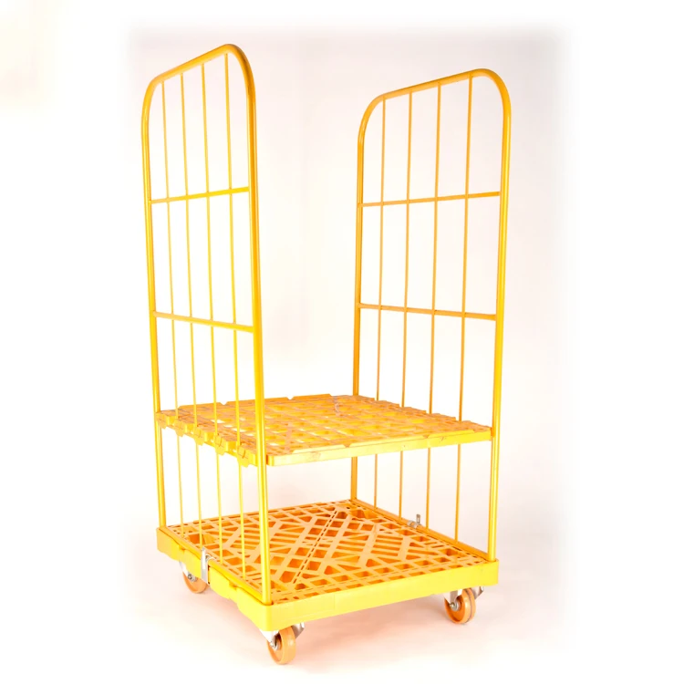 2 Sides Roll Container Trolley 20ft Shipping Sode Rolling Roll Container Furniture Mover Rollers