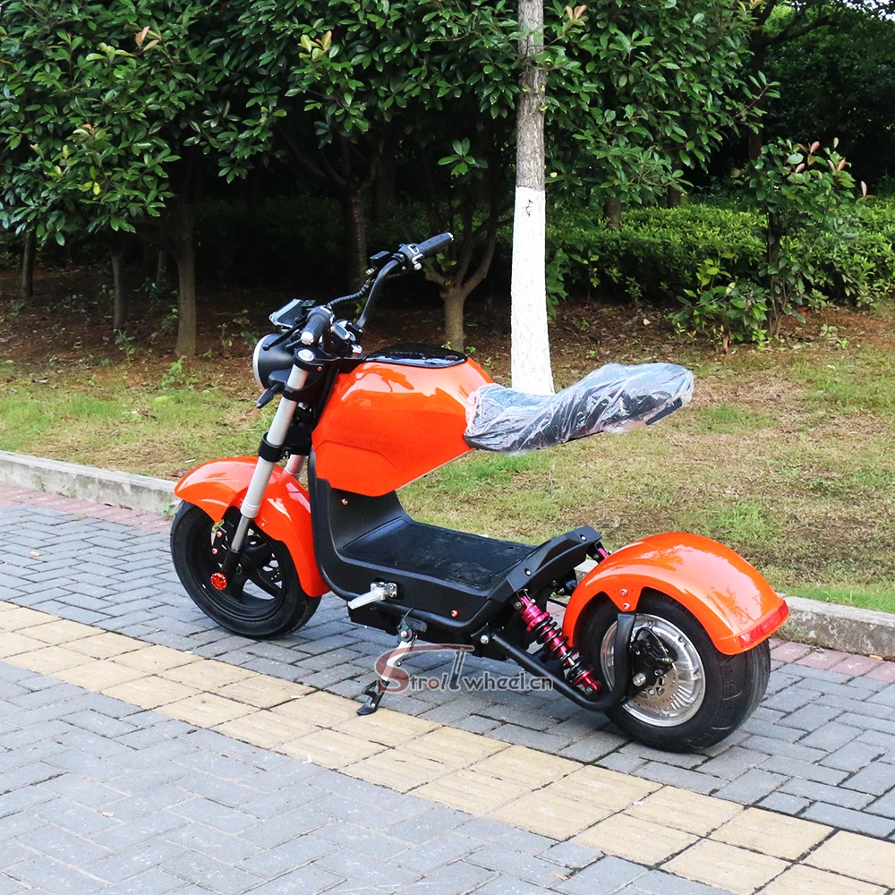 

Europe warehouse to door New EEC/COC Citycoco 3000W Homologation Electric Scooter with Removable Lithium Battery, Red