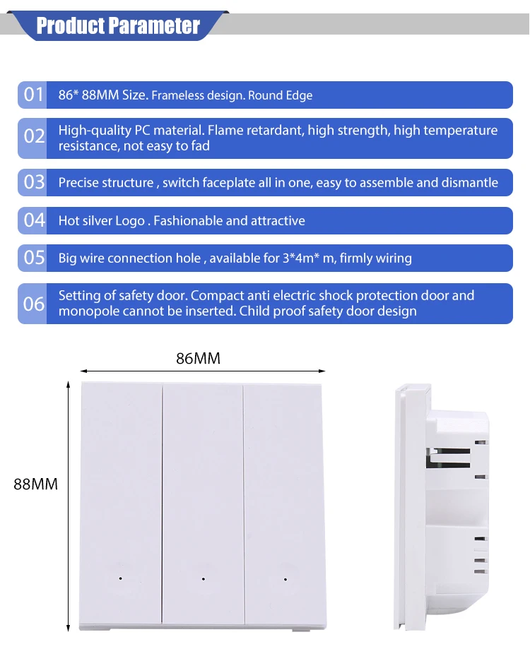Zigbee Smart Light Switch, Button-Screen ,Wireless Remote,Timing Function,Overload Protection,No Hub Required (1 Gang) - ANKUX.COM