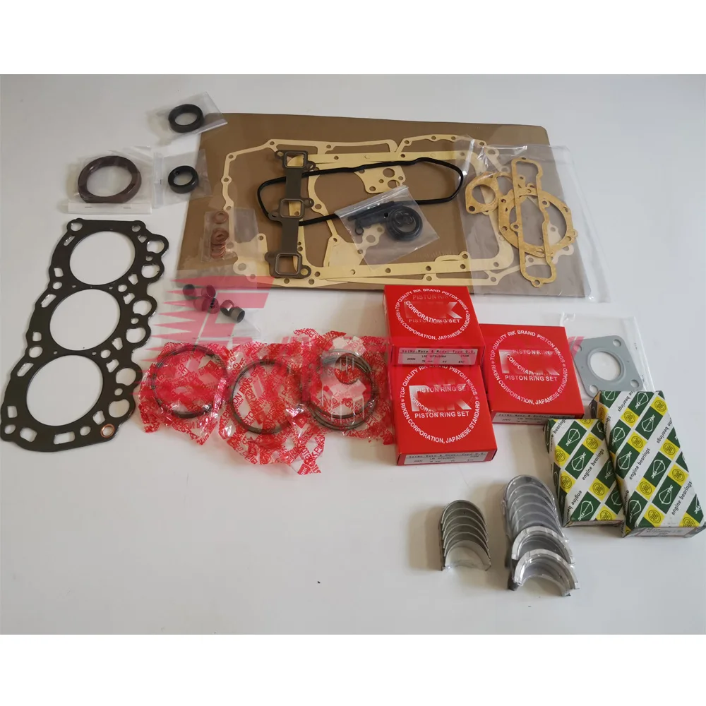 

For MITSUBISHI L3E Overhaul kit piston ring + full gasket + main conrod bearing