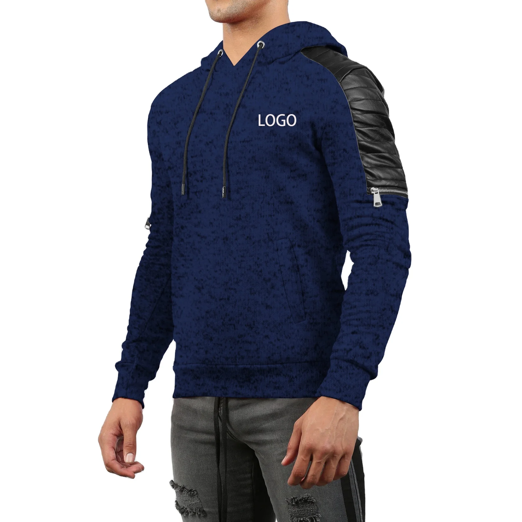 

Amazon Top Sale With Velvet Long Sleeves Gym Hoodies With Pockets Comfortable Tops Wholesale Hoodies Men Custom Sweatshirt, Picture shows